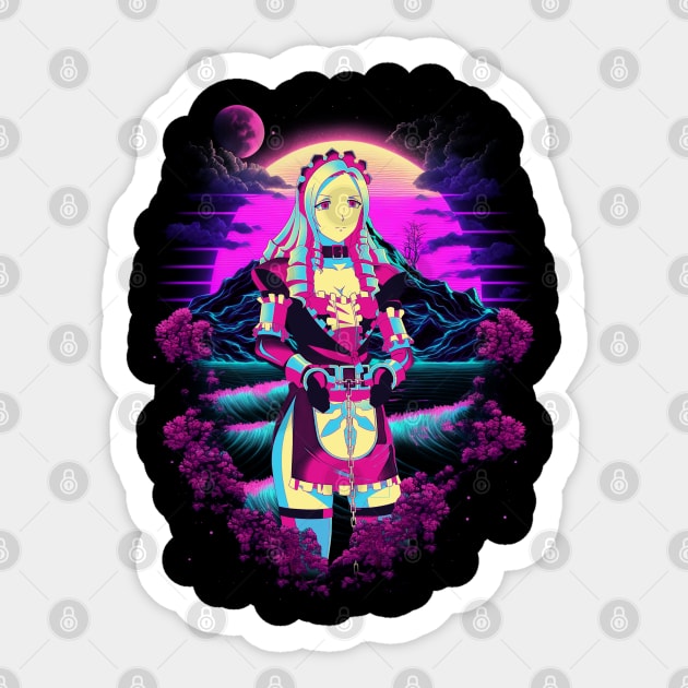 Epic Battles in Nazarick Overlords Tees for True Adventurers Sticker by A Cyborg Fairy